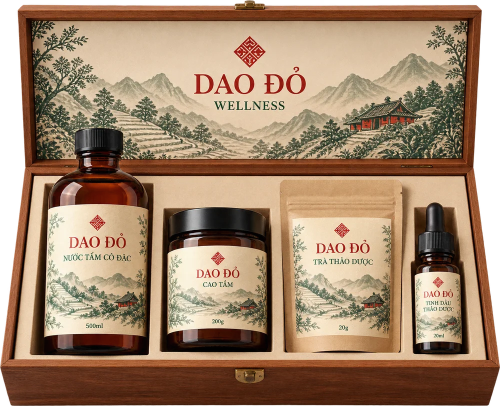 Set quà Dao Đỏ Wellness
