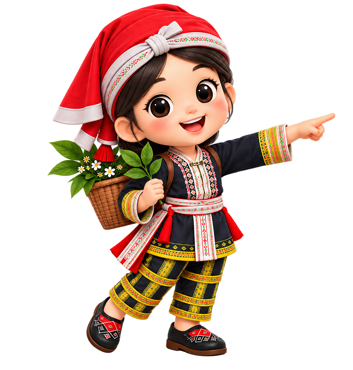 Mascot Dao Đỏ giới thiệu những điểm nổi bật của thương hiệu